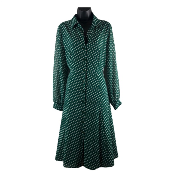 Eva Mendez New York & Company Dress polkadot SZ6 - Picture 2 of 8